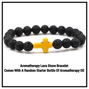 $37 Value Aromatherapy Lava Bead Bracelet & Oil